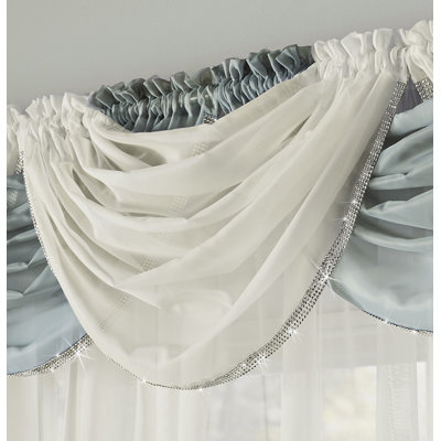 Anson Solid Colour Swag Window Valance