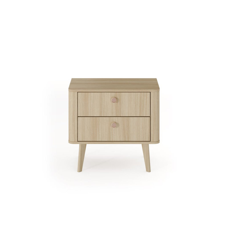 Tiernen 63cm W Manufactured Wood Bedside Table