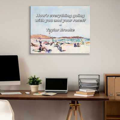 Dovecove Gallery Wrapped Canvas By Taylor Brooke: "How’s everything going with you and your rose