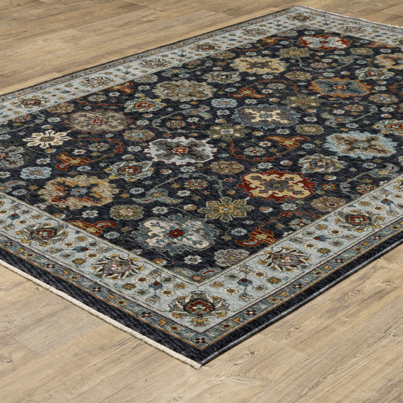 Hovis Oriental Indoor Rug, Rectangle 2' x 3'