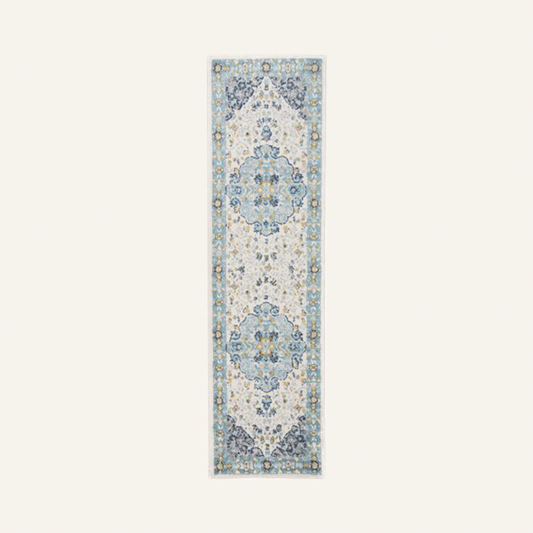 Barlow Oriental Cream/Blue/Yellow Indoor Rug