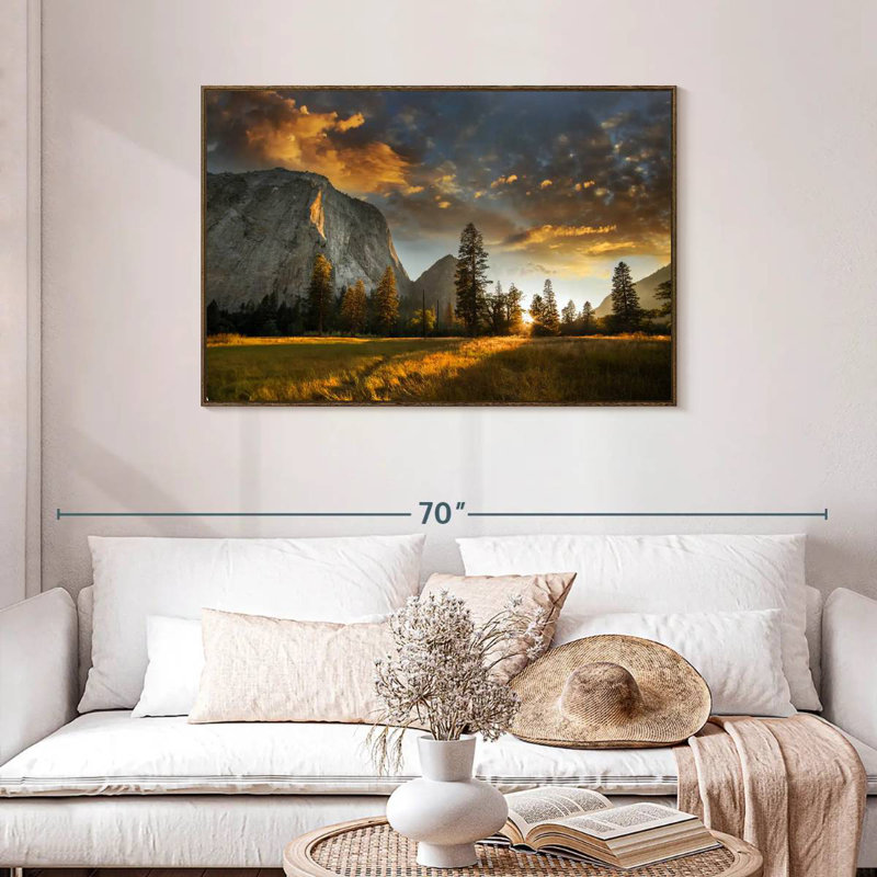 Sierra Nevada, 43" X 29", Floating Frame Walnut