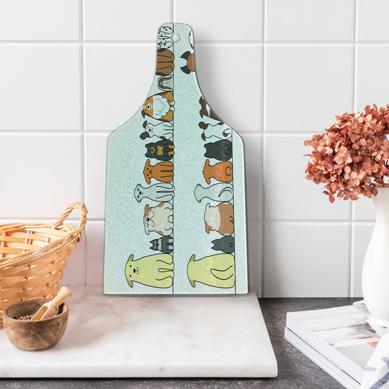 Planche à découper en verre trempé Ambesonne