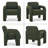 31" Wide Upholstered Barrel Accent Armchair-667973627