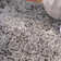 Tapis abstrait argent / brun