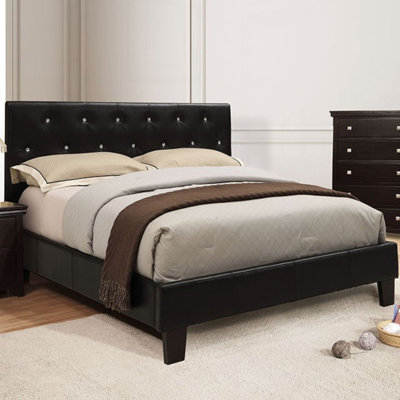 Lit plateforme tapissier Maren