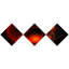 « red galactic nebula on black », impression à multiples images sur toile