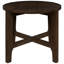 Table de bout ronde en bois massif