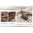 Modern Minimalist Rectangular MDF Coffee Table, Walnut Dark Brown Sticker-Patterned | Gift Idea