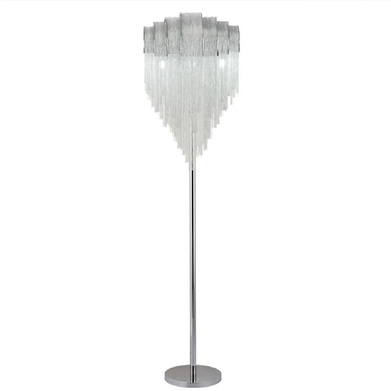 66'' Novelty Floor Lamp, Chrome, Silver