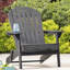 Chaise en bois gris foncé - pliable, avec siège extérieur rustique gris, pliable pour la zone-1885899572