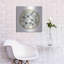 «Geometric Circle Mute Floral» par Cindy Jacobs, Luxe Metal Art-101669140