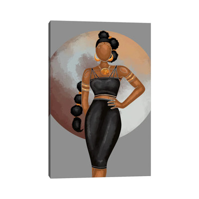 Scorpio by Colored Afros Art - Wrapped Canvas Gallery-Wrapped Canvas Giclée