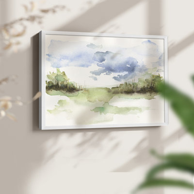 Brush Thickets I -Framed Print - Restickable