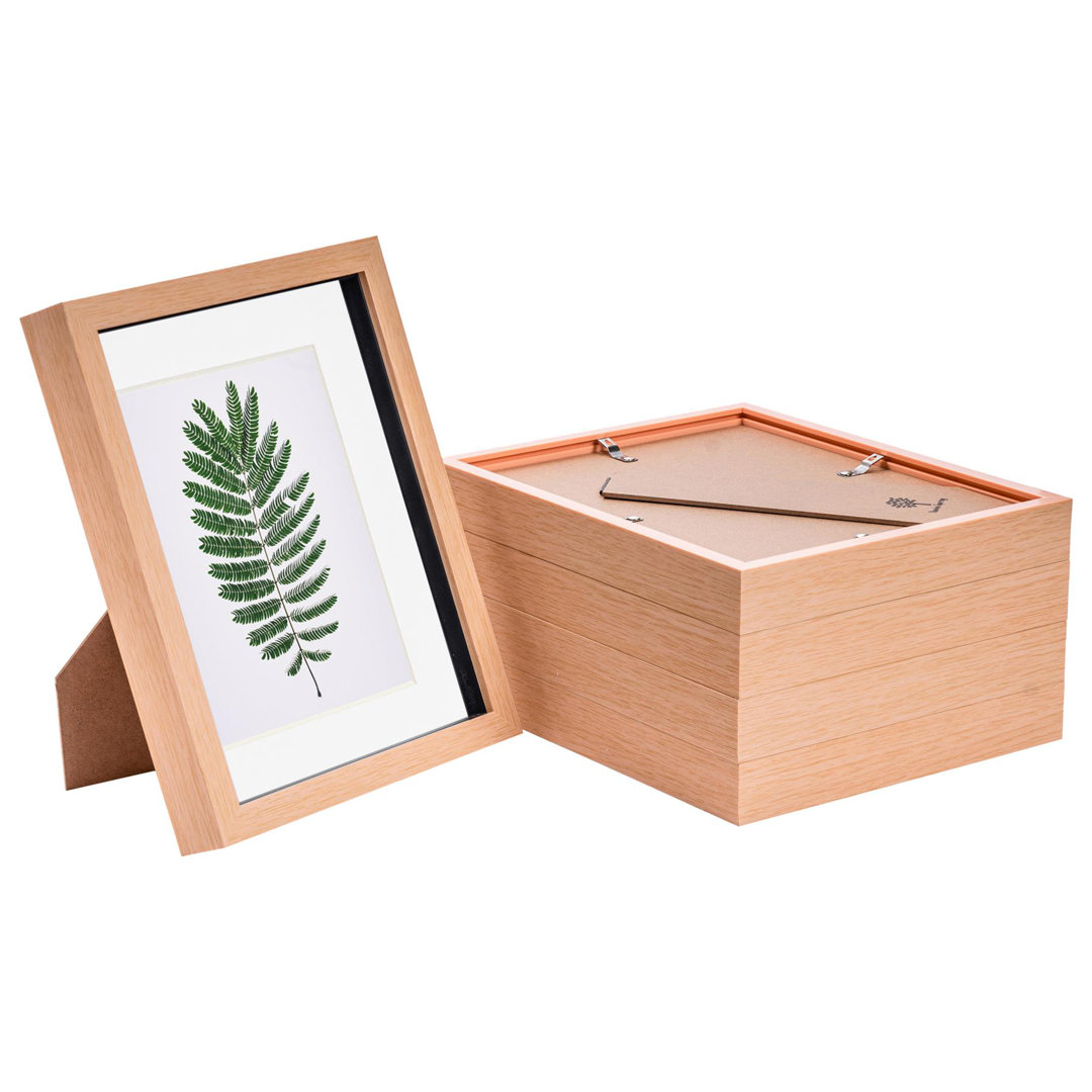 Nicola Spring - 3D Box Photo Frames - 8 x 10" with 5 x 7" Mount