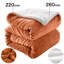 Diya Soft Sherpa Fleece Fur Thick Dual Sided Flannel Reversible Blanket Throw-832864504-832865025