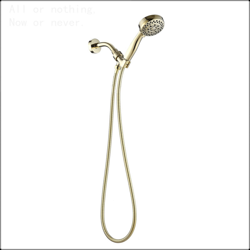 Handheld Shower Head with Hose High Pressure Shower Heads, Gold, Gold
