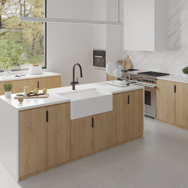 36'' L Single Bowl Fireclay Kitchen Sink