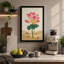 Desert Lotus Botanical - Wrapped Canvas-940140097-940140099