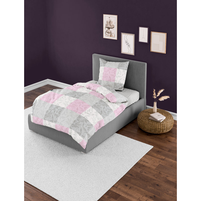 Cotton Patchwork Duvet Cover Set with Pillow Shams Included