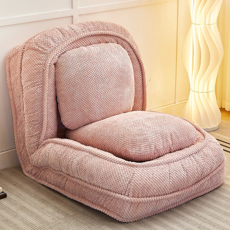 Fauteuil rose confortable, 5 réglages réglables, pour un usage domestique, rose, dossier à coussin, Rose