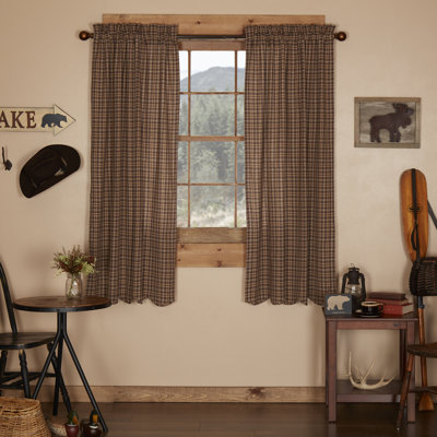 Isabell 100% Cotton Room Darkening Curtain Panel Pair