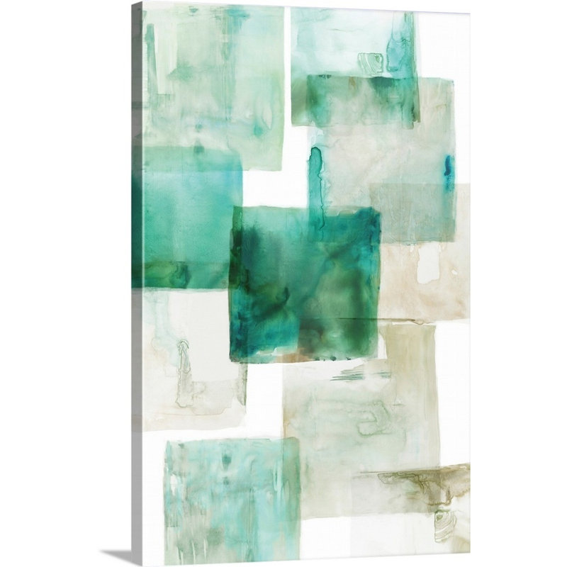 « Aperture I Green version » par PI studio-impression sur toile, Toile tendue, H 24 po x l 16 po x P 1,25 po