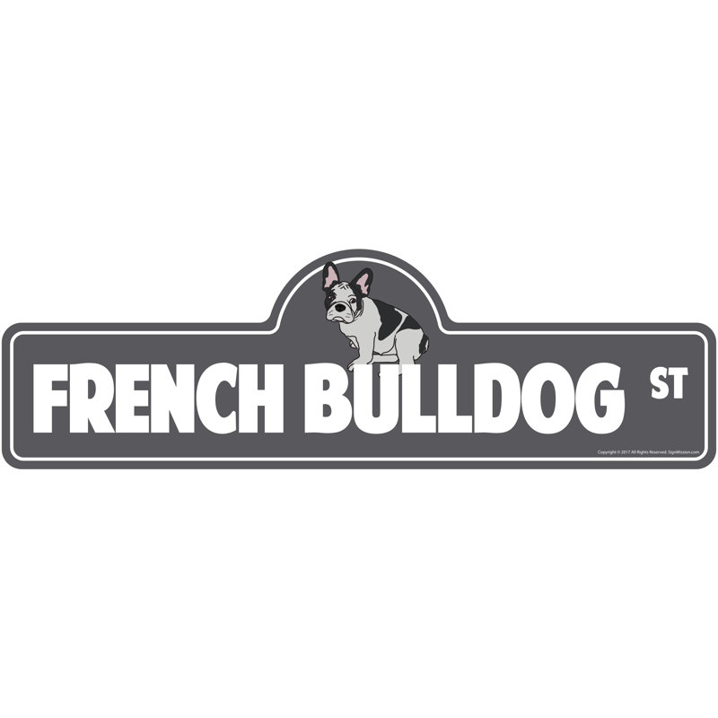 Décoration de Noël drôle de chien Français Bulldog Street