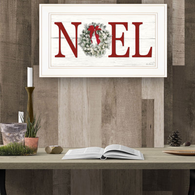 Christmas Noel By Lori Deiter, Ready To Hang Framed Print With White Frame, Perfect For Holiday Decor And Year-Round Charm