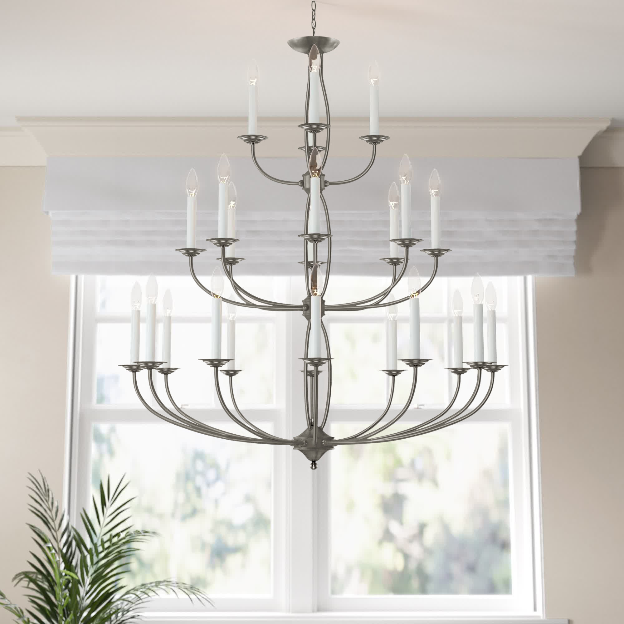 Maynes 24 - Light Dimmable Chandelier Lark Manor Finish: Bronze, image size:2000x2000