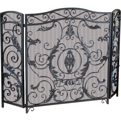 Almaden Iron Fireplace Screen