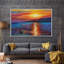 Océan côtier au coucher du soleil, impressions sur toile pour salon, chambre à coucher, décor M13-104074483-104074486
