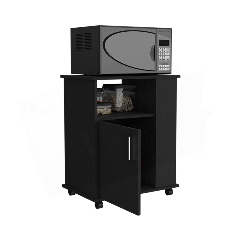 Lower Microwave Cabinet Kit, Black