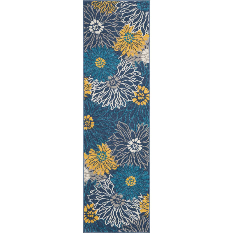Floral Indoor Rug, Runner 2'2" x 7'6"