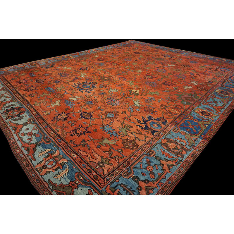 Hand Knotted Wool Floral Area Rug