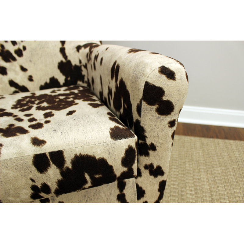 Upholstered Armchair, Brown/Off White