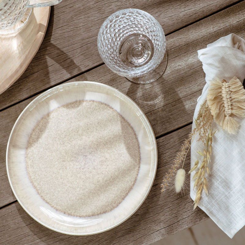 Perlemor Salad Plate, Sand