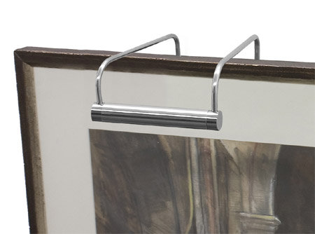 Frame Mounted Picture Light, 7.5" H x 30" W x 8" D, Chrome