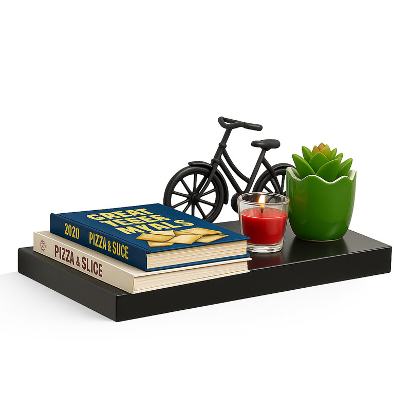 Balwinder, 3.8cm H x 40cm W x 23.5cm D, Black