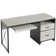 Labelle 55" W Writing Study Computer Table Workstation with Keyboard Tray