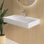 Lavabo de salle de bain mural 32 "avec trou pour robinet