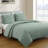 Washed Microfiber Channel Stitch Pom Pom Quilt Set-1309632303-1309632296