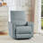 Swivel Rocker Recliner Chair – Deep Seat, High Backrest, Lumbar Support, Padded Armrests-122483128