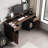 Genurel 59'' Executive Desk with Removable Monitor Shelf, Storage Drawers and Cabinets Computer Desk