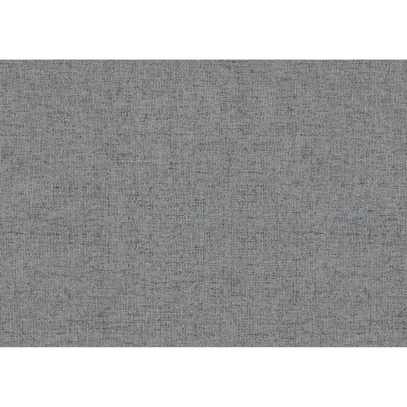 Tissu traditionnel gris foncé texturé avec finition en bois exposé et accoudoirs élégants