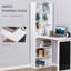 Bureau de bureau mural pliable avec tableau noir et tablette latérale pliable-129886987-129886990
