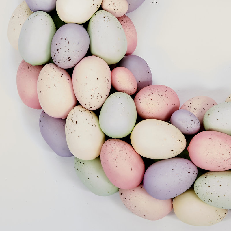 17" Easter Eggs Wreath