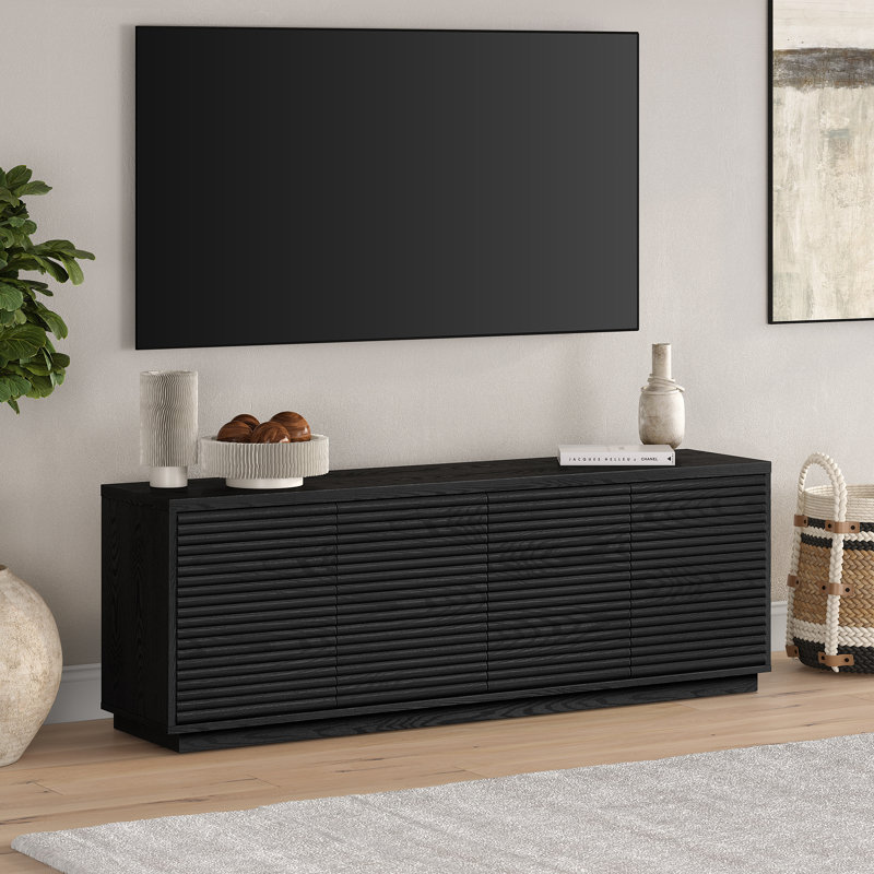 Meuble télé rectangulaire pour téléviseur de 78 po ou moins Kicki, Bois espresso