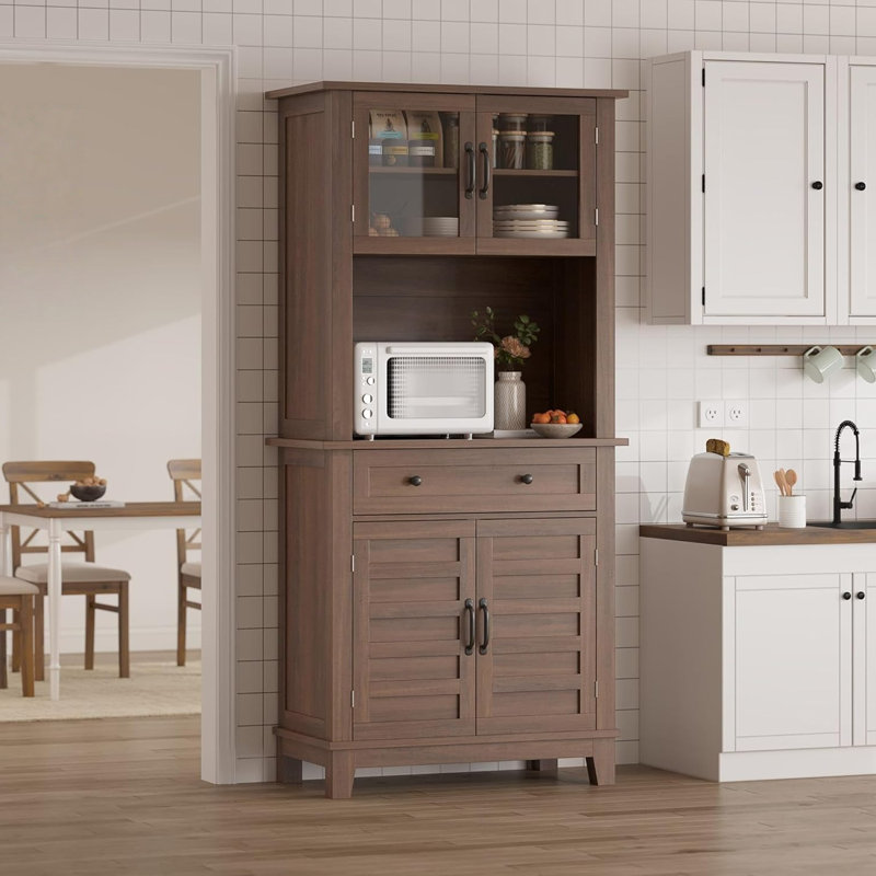 182.9cm Kitchen Pantry, Walnut
