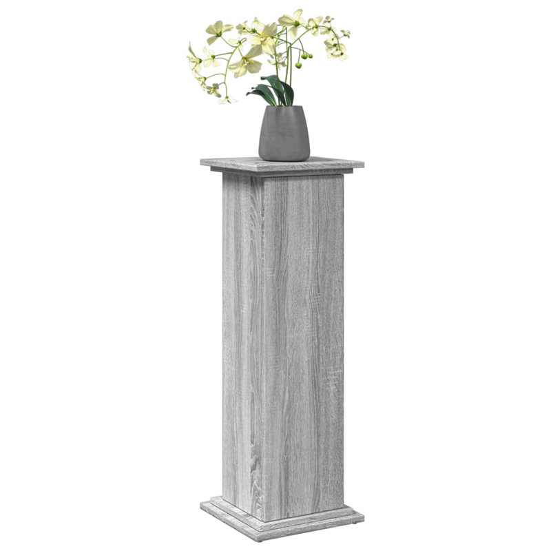 Présentoir vidaXL gris standard en bois d'ingénierie Sonoma